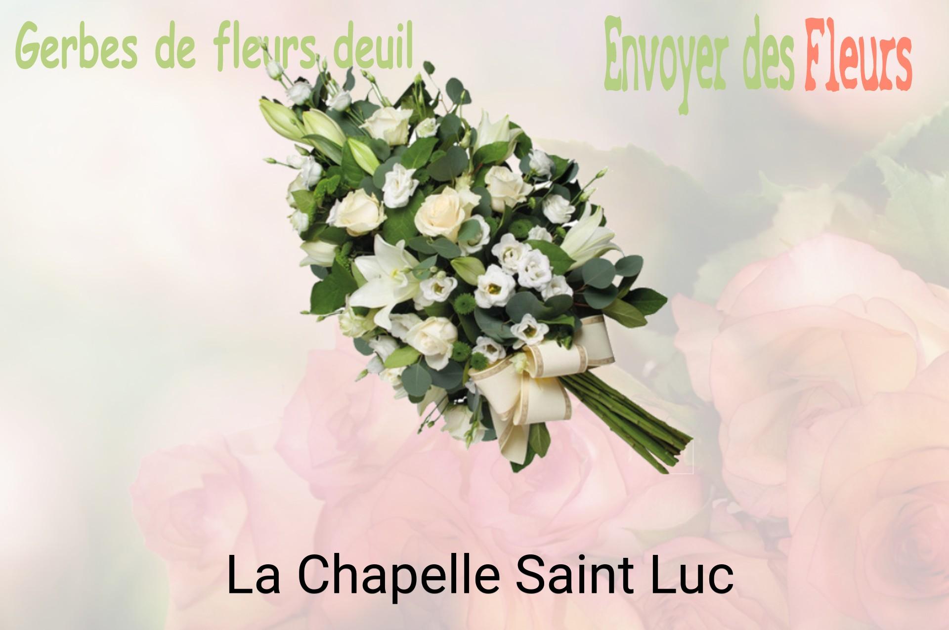 Gerbe de fleurs de deuil livrée à La Chapelle-Saint-Luc